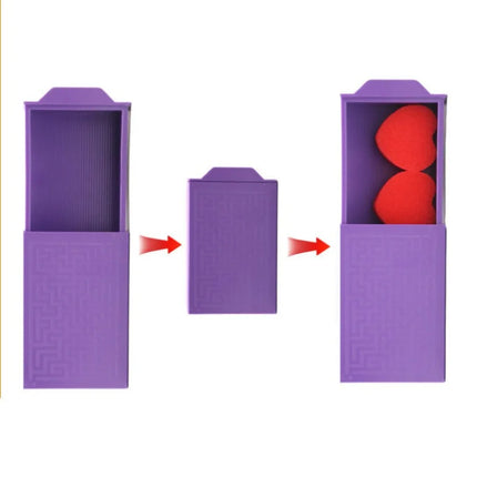 Wonderful Magic Purple Magic Box Plastic Trick Performance Magic Disappearing Box Magic Trick Props for Kids Teens