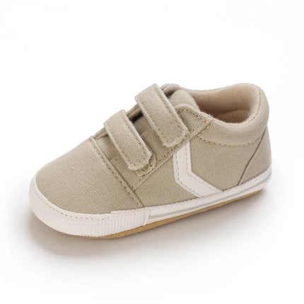 Newborn Baby Boys Girls Classic Sports Sneakers Canvas First Walkers Soft Sole Anti-Slip Comfortable Infant Toddler Shoes