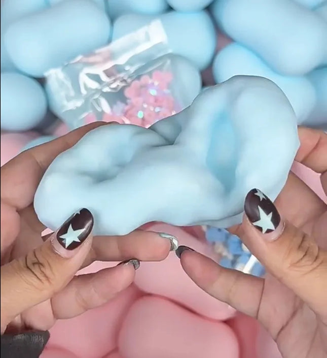 New Soap Ball Squishy Soap Stress Ball Fidget Toy Crunchy Squeeze Ball Round Blocks Filled ASMR Anti Stress Toys for Adults