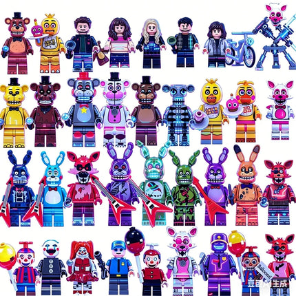 WM6097 WM6170 WM6173 V1004 Blocks Anime Nightmare Games Bricks Toy Dolls Model Building Blocks Toys Gifts Assemble Toys