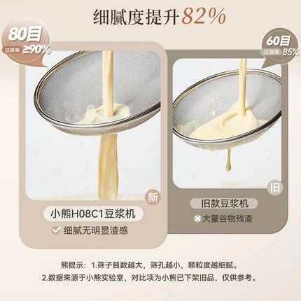 Bear Soybean Milk Machine Small Automatic Multifunctional Rice Paste Cooking Machine Grain Light Sound Breaking Wall New