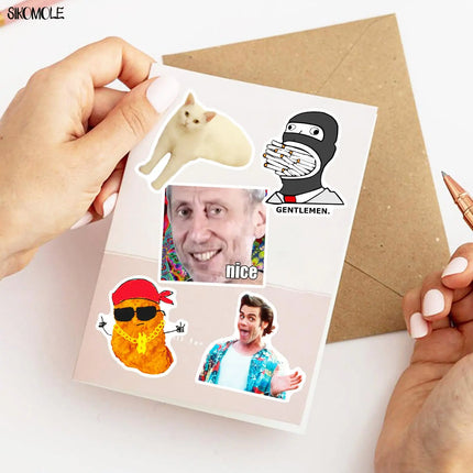 10/30/50pcs Classic Cartoon Meme Stickers Joke Funny DIY Fridge Guitar Laptop Motorcycle Skateboard Graffiti Decals Sticker Toys