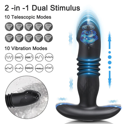 Telescopic Vibrating Anal Plug APP Vibrator Wireless Remote Control Sex Toy Women's Butt Dildo Prostate Massager Anal Plug