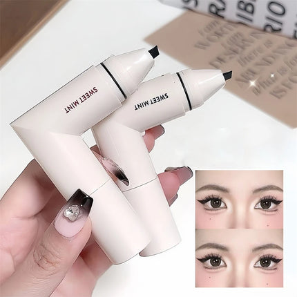 Waterproof Double-Wing Integrated Eyeliner Stamp - Sweat Proof & Long Lasting Easy to Use for Beginners Lazy Makeup Stencil