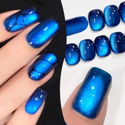 BORN PRETTY 1 Bottle Blazing Sky Cat Magnetic Gel Nail Polish Colored Metal Ruby Red Soak Off UV Crystal Varnish Nail Art 10ml