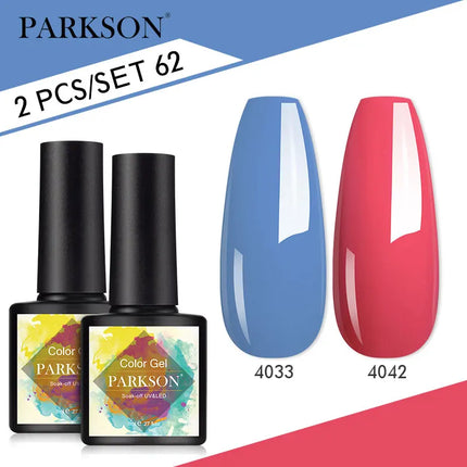 Parkson 2/3pcs Matte Top Coat Gel Nail Polish Kit Base Top Coat Set UV LED Nail Art Manicure Polish Primer Soak Off Nail Gel Set