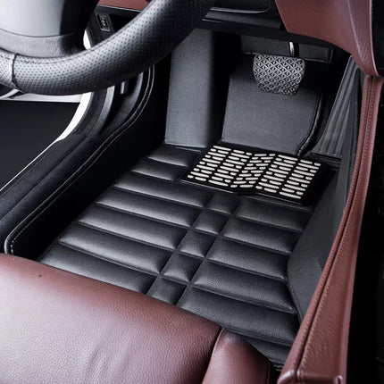 For Honda Civic 10th Gen FC FK 2016~2021 Car Floor Mat Custom Foot Parts Leather Panel Liner Pads Rug Interior Accessories