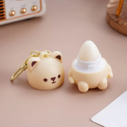 Cute Kids Lip Balm Moisturizing Anti Chapping Repair Formula For Dry Lips Gentle Non Irritating With Backpack Buckle Daily Care