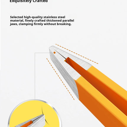 Expert Eyebrow Hair Removal Tweezer, High Precision Slant Tip Stainless Steel Tweezers for Men and Women
