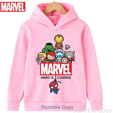 Avengers Kids Hoodie Spiderman Autumn 3-13Y Boys Clothes Girls Marvel Comfortable Sports Wear