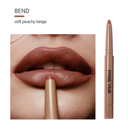 Blogger Recommended Lip Liner Brand Long-lasting Velvet Matte Beginner-friendly Sexy Double-ended Silky Peptide Nude Lip Liner