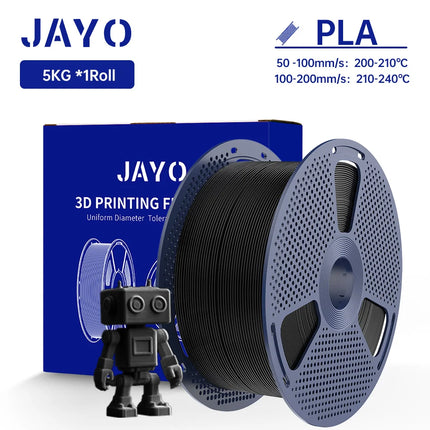JAYO 5KG/roll 3D Filament PLA/ABS/PETG 3D Printer Filament 1.75mm PLA plus Filament High toughness Neatly Wound