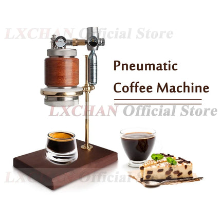 Home'Wise 42MM Pneumatic Espresso Coffee Machine Stainless Steel Portable Espresso Maker with Cup for Home and Camping