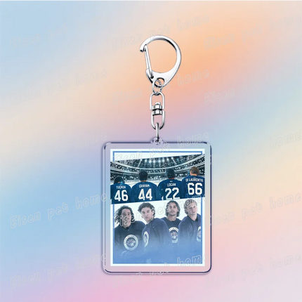 Classic TV Show Off Campus Keychains Elle Kennedy Briar U Garrett Graham Hockey Keyring Jewelry Fans Friends Gifts