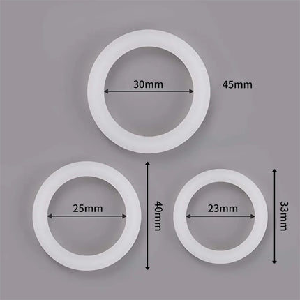 Cock Rings 3PCS Flash In The Night Lock Durable Silicone Penis Ring Sex Toys for Men Male Delay Ejaculation Scrotum Lock Ring