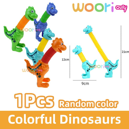 3D Luminou Pop Tube Toy Silicone Alpaca Unicorn Push It Bubble Balls Decompression Pipe Anti-stress Fidget Kids Adults Gifts