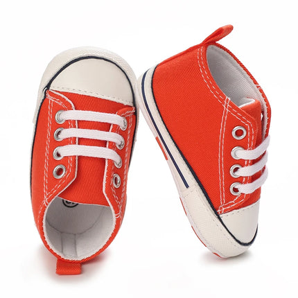 0-18 Months Newborn Baby Shoes Classic Fashion Casual Sports Shoes for Boys and Girls Non slip Soft Sole Walking Shoes