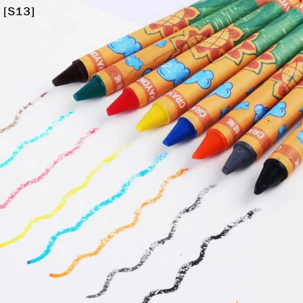 Sunflower 8 /12 /24 Colors Crayons Kids Colored Crayons School Supplies Prizes And Gifts[Q]Q@