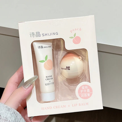 Hand Cream and Lip Balm Set - Nourishing Combo for Dry Hands & Lips