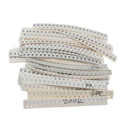 660pcs 1206 1% SMD Resistor 0805 0603 Resistors Assorted Kit 33 Values Each 20pcs 1R-1M 10K 100K 1K 100R Resistance Set