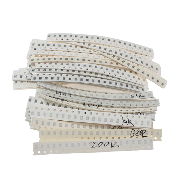 660pcs 1206 1% SMD Resistor 0805 0603 Resistors Assorted Kit 33 Values Each 20pcs 1R-1M 10K 100K 1K 100R Resistance Set