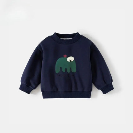 2025 Autumn New Children Sweatshirt Printed Cartoon Cute Fashion Baby Girl Boy Long Sleeve Tops Crewneck Hoodie Kids Clothing