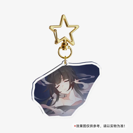 Game Honkai Star Acrylic Keychains Stand Cyrene DanHeng Evernight Cerydra Castorice Phainon Figure Pendant Car Key Chain Gifts