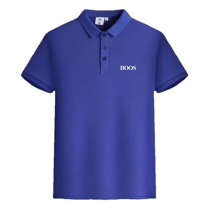 New men's high-quality short-sleeved polo shirt, summer fashion, casual, comfortable, breathable and cool top