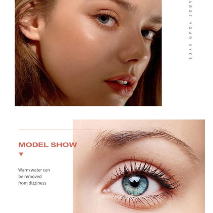 Mascara Long Lasting Waterproof Lengthens Eyelashes Extension Black Lengthening 4D Silk Fiber Cosmetics Eye Lashes Brush Tool