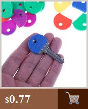 1/10pcs Mixed Color Hollow Multi Color Rubber Soft Key Locks Keys Cap Key Covers Topper Key Ring