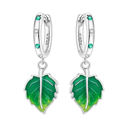 925 Sterling Silver Inlaid Zircon Butterfly Earrings Insect Element Original Design Women's Fashion Party Jewelry Gift Ear Loops