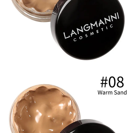 Full Coverage Liquid Concealer Waterproof Foundation Makeup Base Long Lasting Cream for Dark Circles Acne Natural Matte