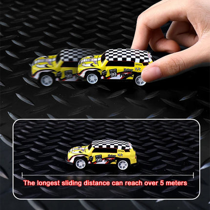48Pcs Mini Inertial Car City Road Scene Large Gift Set Pull Back Engineering Car Set Child Kids Cartoon Toys 0-3 Birthday Gift