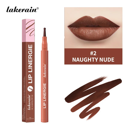 Lakerain Lip Liner Pencil Ballpoint Felt Tip Transfer-proof Lip Liner Stain Smudge-proof Waterproof Lip Liners Natural Makeup
