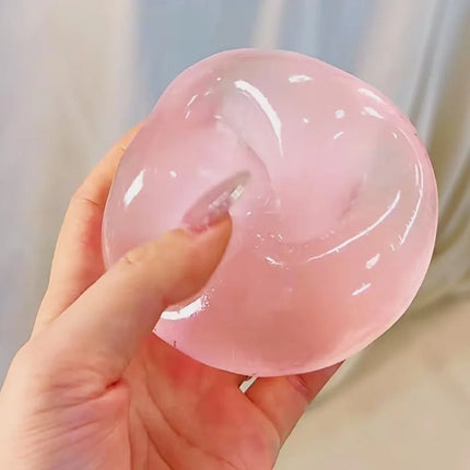 Maltose Squishy Toy Stress Ball Cute Mochi Anti Stress Fidget Toy Soft Simulated Bule Transparent Ball Quick-rebound Squeeze Toy