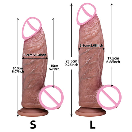 Realistic Huge Silicone Dildo BIG for Clitoral Anal G-Spot Vagina Strong Suction Cup Hands-Free For Women Men Couples Beginners