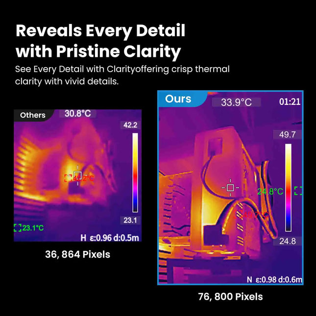 MILESEEY TR256E /B Upgraded Thermal Imager 320x240 Thermal Imaging Camera with Video Recording For Repair, PCB, Termite Detectio