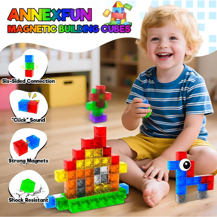 Magnetic Cube Blocks / Cubes Magnétiques