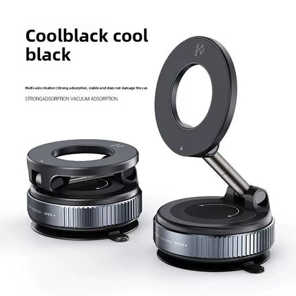 Strong Magnetic Phone Holder Foldable Design 360° Adjustable Vacuum Car Mount For Cell Phone For iphone Live Streaming