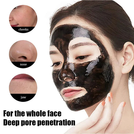 Unisex Blackhead Remove Mask Bamboo Charcoal Shrinking Pore Nose Deep Cleaning Mask Improve Rough Skin Acne Treatment Skin Care
