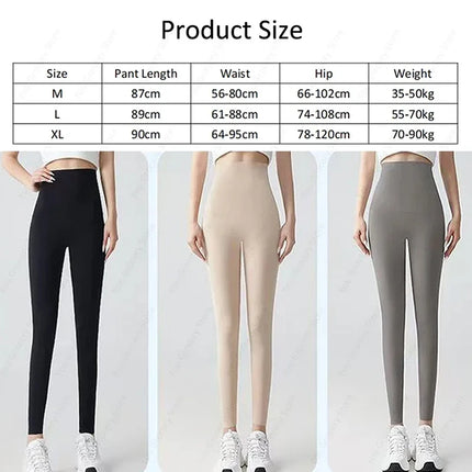 Thin Summer Women's Legging Outer Wear Silky Sunscreen Cool Feeling High Waist Yoga Pants Elastic Skinny Trousers