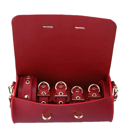 Thierry Sex Couple Bdsm Bondage Set Split Leather Restraints Collars Wrist Ankle Cuff Handcuffs Sex Toys For Women Adult Games