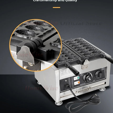 HomeWise Taiyaki Maker 1400W Fish Shaped Waffle Machine 12PCS/14PCS Taiyaki Waffle Maker Non-stick Coating Electric/GAS