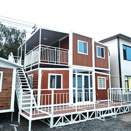 40ft Luxury Folding Container House Modular Prefabricated Home Steel Structure Mobile Tiny House for Granny Flat Garden Room