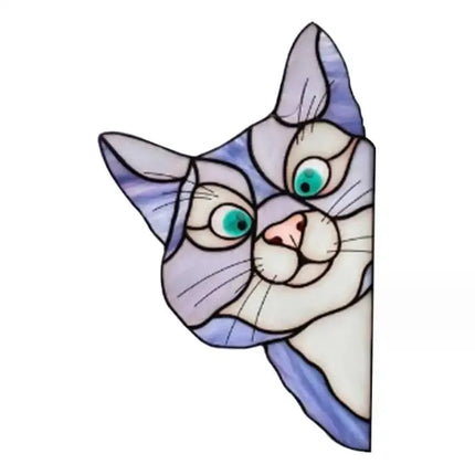 Cat Peeping Glass Window Self-adhesive Stickers Waterproof Moisture-proof Glass Film, Bedroom Living Room Car Window Decoration