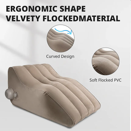 Multi Functional Inflatable Sex Pillow for Couples Supports Deeper Positions Adult Position Aid Sexual Tools for Men Women