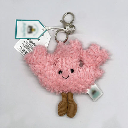 @JC Golf Ball Plush Keychain, Grape Keychain, Jellyfish Plush toy, Hippopotamus, And Plush Elephant JC Bag Keychain