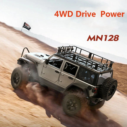  MN128 Full Scale RC CAR Model Remote Control Car Wrangler Jeep 4WD Climbing Car Simulation Off Road Vehicle Toy