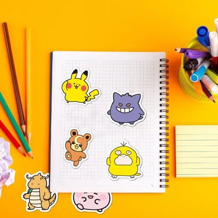 100PCS Cute Anime Pokemon Cartoon Stickers for Laptop Motorcycle Stationery DIY Kids Toys Graffiti Sticker Decoration
