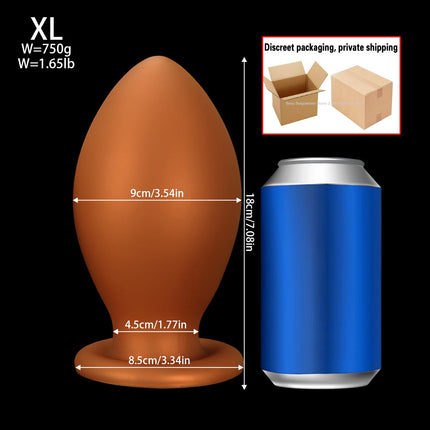 NEW Dragon Egg Anal Plug Xxl Fisting Anal Plug Smooth Silicone Butt Plug Prostate Sex Toy For Women/Men 18 Dilatador Anal Beads